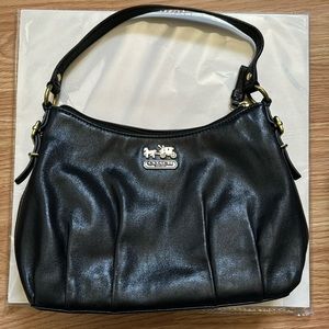 Coach leather hobo shoulder bag, Black